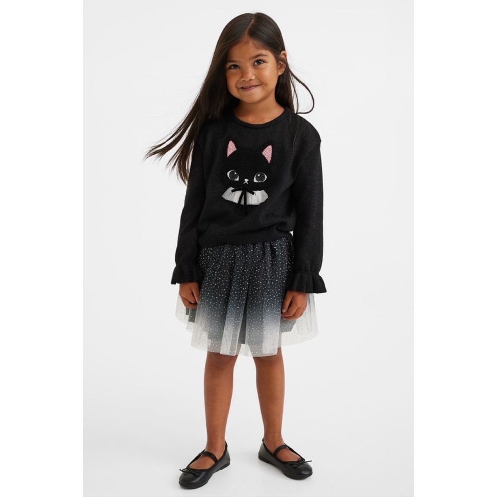 Black Cat- 2pc skirt set